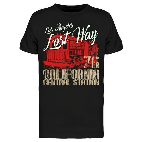 Los Angeles Lost Way T-Shirt Men -Image by Shutterstock, Male XX-Large