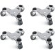 thumbnail image 1 of 4 Pack 6 Inch Steel Tri-dolly Set For Moving Furniture And Appliances 220lbs Load Capacity, 1 of 5