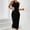 Dress-Black, variant on Bodycon Dresses for Women Sleeveless Halter Neck Midi Dress Ribbed Knit Summer Dresses Slim Fit Tank Dress Party Club Night out Cocktail Wear