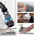 thumbnail image 5 of Wowow Brass Kitchen Faucet with Side Sprayer, 8 Inch Centerset Bridge Faucet for Kitchen Sinks, 4 Hole Kitchen Faucet Bronze Vintage Farmhouse Kitchen Sink Faucet, Oil Rubbed Bronze Kitchen Faucet, 5 of 7