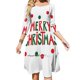 thumbnail image 1 of Feliz Navidad Vestido acampanado con nudo de corazón Diseño de moda Vestido holgado de talla grande Navidad Julio Dios Julio X Mas Feliz Navidad, 1 of 6