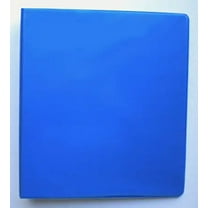 Royal Blue 3-Ring 1.5" View Binder, 8.5" x 11", Vinyl, Inside Pockets, Mfd by Samsill - Pack of 2 Binders