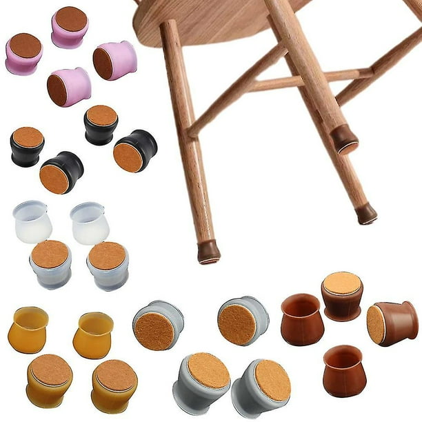 12 protectores de patas de silla, de silicona, para muebles, talla L