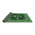 thumbnail image 2 of Ahgly Company Indoor Rectangle Oriental Emerald Green Industrial Area Rugs, 2' x 3', 2 of 4