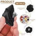 thumbnail image 3 of Uxcell 16 Pcs Flores de Solapa para Trajes de Hombre, Pin de Solapa de 2 Pulgadas para Hombres, Rosas de Tela Satinada Artificial, Broches Boutonnieres para Bodas, Fiestas, Ceremonias, Negro, 3 of 7