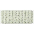 thumbnail image 1 of Winter Kitchen Mat, Little Triangular Xmas Pine Trees in Shades of Green Retro Holiday Elements, Plush Decorative Kitchen Mat with Non Slip Backing, 47" X 19", Multicolor, by Ambesonne, 1 of 1