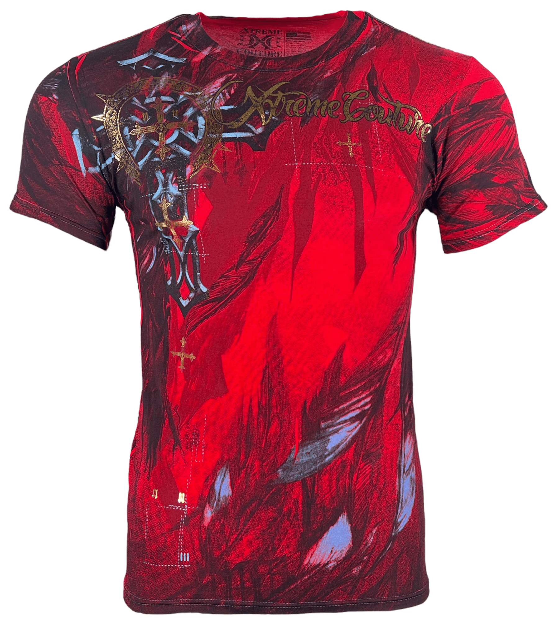 Camicia uomo Xtreme Couture by Affliction con bottoni croce dorata Camicia uomo Xtreme Couture by Affliction con bottoni croce dorata