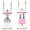 Pink#1, variant on Air Walking Elliptical Machine for Home Gym - Foldable Cardio Cross Trainer Glider with LCD Display, Low-Impact Full-Body Exercise, Black