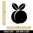 thumbnail image 2 of Plump Peach Self-Inking Rubber Stamp Ink Stamper - Yellow Ink - Medium 1 Inch, 2 of 7