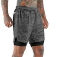 thumbnail image 3 of Men's Double-Deck Running Shorts, 3 of 23