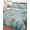 Blue Teal, variant on Twin Quilt Bedding Set, Coastal Octopus Reversible Summer Quilt 3 Pieces, Farmhouse Eucalyptus Leaf Marine Lifes Lightweight Bedspreads Coverlets with 2 Pillow Shams for All Seasons