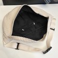 thumbnail image 4 of Bolso Bandolera Informal Pana Con Múltiples Bolsillos Riñonera (blanco), 4 of 9