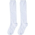 thumbnail image 5 of SMOMENT 4 Pairs Women's Cotton Knee High Socks, Casual Solid Knit Knee Socks (white), 5 of 5
