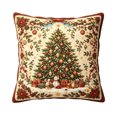 thumbnail image 5 of 2D Christmas Throw Pillow Cover, Xmas Pillow Case, Sofa Bedroom Home Holiday Decor, 17.71 in, 5 of 6