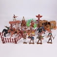 thumbnail image 3 of 2x 1 de Plástico Indios Miniatura CUTICAT Figuras Indios Cowboys, 3 of 7