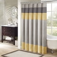thumbnail image 1 of Madison Park MP70-2489 Rideau de Douche Amherst 72x72 Pouces Jaune,72x72 Pouces, 1 of 7