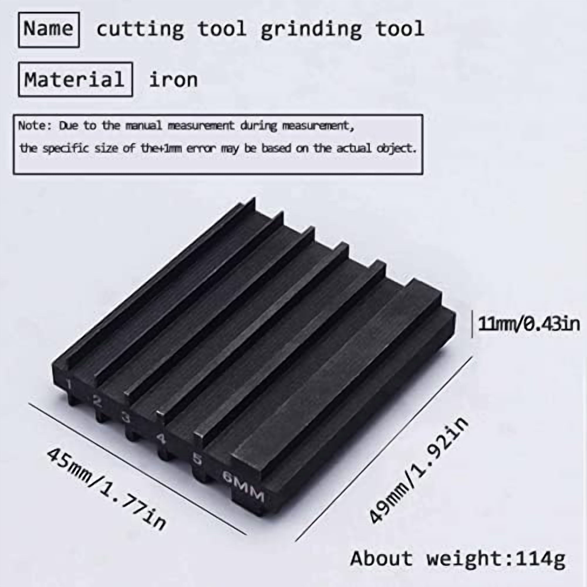 ABPETE Sharpener Guide For Leather Sharpener Leather Edger Bevelers Tool, Leather Beveler Sharpen Sharpener Guide Bevellers Trimmer Groovers Punche Helper Tool 6MM for Leather Cutter Head Sharpening