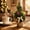GN-2, variant on JWZZYD Mini Tabletop Artificial Christmas Tree, 8.8" Small Decorated Pine Tree with Baubles, Linen Wrapped Base, Desktop Ornament for Home, Office, Winter Holiday Table Decor(GN-3, 1 Pack)