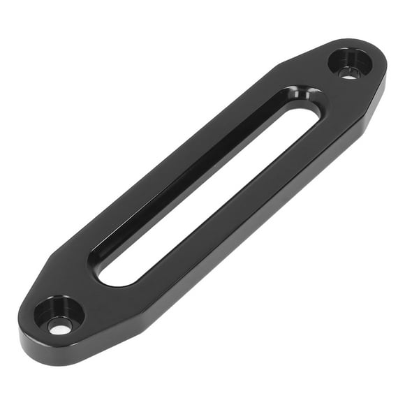 Treuil Hawse Fairlead, 10in Bords Ronds Côte à Côte Fairlead Anti-Liaison pour ATV Noir, Argent