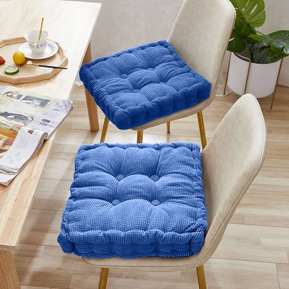 PPLoney Corduroy Floor Pillow Mat - 15.75x15.75 Inch Thick Tatami Cushion for Yoga, Meditation & Lounge, Soft Floor Chair Pillow for Living Room, Balcony (6 Colors)