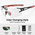 thumbnail image 1 of Gafas de ciclismo fotocromáticas ROCKBROS, gafas de sol para deportes al aire libre, gafas de decoloración, gafas para bicicleta de montaña o de carretera, gafas para bicicleta Tan Jianjun unisex, 1 of 2