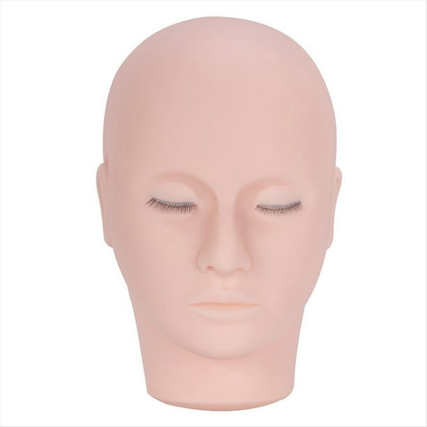 Cabeza de Maniquí para Práctica de Extensiones de Pestañas 4D, Herramientas de Entrenamiento para Injerto de Pestañas, Herramientas de Maquillaje para Enseñar Maquillaje.