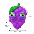thumbnail image 3 of Grapes Squishy Toy Cute Fruit Stress Relief Squeeze Toy for Anxiety, Kawaii Fidget Sensory Play for Kids Adults Office Desk Decor, 3 of 8