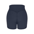thumbnail image 4 of Kinrui Womens 5" Biker Shorts High Waisted Workout Spandex Short Tummy Control Gym Yoga Athletic Shorts with Pocket Navy L, 4 of 7