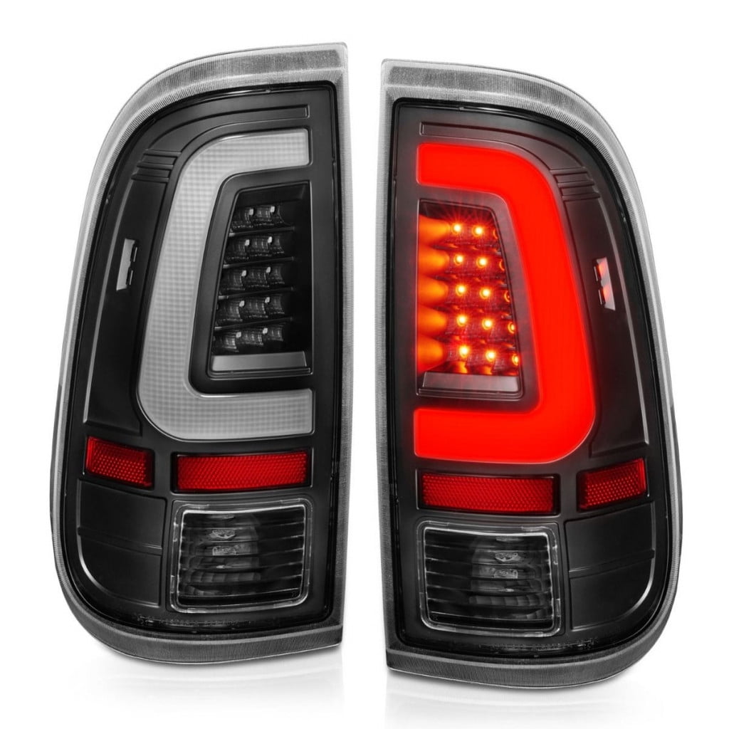 Pair Smoke C-Bar LED Taillights for 2008-2016 Ford F-250/350/450/550 SuperDuty