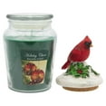 thumbnail image 2 of Holiday Cheer Balsam Scented Jar Candle With Decorative Cardinal Topper, 2 of 5
