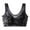 Black, variant on Alitao Push Up Bra Seamless Bras Women's Large Size Outer Wear Lace Mesh Printed Underwear Vest Full Cup Fixed Straps Bra For Women Plus Size Bra Lace Bralette Black M