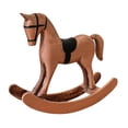 thumbnail image 3 of Estatua de caballo mecedor, figura decorativa de madera, adorno de escritorio para la oficina y la vida. Bronce, 3 of 9