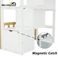 thumbnail image 3 of Bellemave Twin over Twin Bunk Beds with Storage Stairs,Guardrail, Window and Roof, Twin Bunk Bed House Bunk Bed/Low Bunk Bed(Natural), 3 of 12