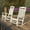 White, variant on Flash Furniture Set of 2 Winston All-Weather Rocking Chair in Teal Faux Wood
