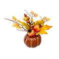 thumbnail image 1 of Sunloudy Halloween Simulation Pumpkin Ornaments Dining Table Centerpieces Decoration Autumn Table Decor Berry Crafts, 1 of 9