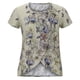 thumbnail image 3 of Blusa informal de manga corta con cuello redondo y estampado floral para mujer Fridja bn7880, 3 of 8