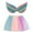 Pink, variant on Utlike Girls Skirts Kids Rainbow Colourful Layered Puffy Tutu Tulle Skirt With Wing Outfits For Holiday Party Princess Mini Skirt For Girl Size 5 Years-8 Years