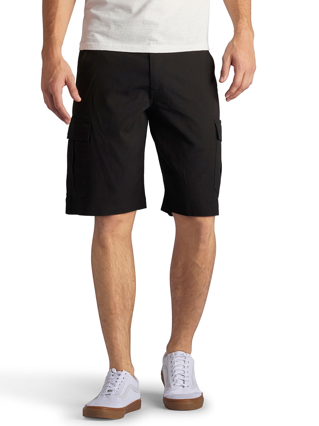 lee dungarees cargo shorts with zipper pockets