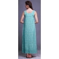thumbnail image 4 of Bimba Robe de Nuit Maxi en Rayonne pour Femmes, Imprimée, Sans Manches, Robe de Nuit Maxi - TG, 4 of 5