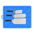 thumbnail image 4 of Trayknick Grill Side Shelf Silicone Mat - Food Grade Heat-Resistant Anti-Slip Pad - Kitchen Counter or Outdoor BBQ Griddle Oil Drain Prep Tray, 4 of 7