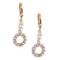 thumbnail image 1 of Women Zircon Earrings with Modern Minimalist Design Golden Alloy Color Suitable for Any Occasion 1 Pair, 1 of 5