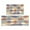 Boho Vintage Square-3, variant on Kitchen Rugs and Mats Non Skid Washable Boho Vintage Pattern (8) Kitchen Mat and Rug Set,Floor Cushion Waterproof Rug,Rubber Backed Area Rugs for Kitchen Laundry