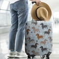 thumbnail image 2 of Cute Dachshund and Dog Footprint Luggage Cover Fashion Suitcase Cover Baggage Covers Fit 25-28 Inch Luggage (Go Travel), 2 of 5