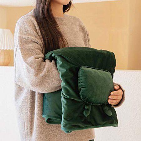 KissDate Portable Usb Heating Blanket Throw Electric Washable With Auto Off Lap Heated Throw Blanket Battery Operated, Blanket Heated Shawl Usb Cordless Wrap For Women Green
