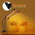 thumbnail image 4 of 4 Head LED Grow Light Full Spectrum White Light 4/8/12H Timer 5 Brightness Leves Clip, 4 of 8