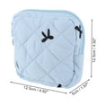 thumbnail image 2 of Unique Bargains 1 Pc Lady Portable Square Lipstick Bag for Outdoor Activities Light Blue Polyester, 2 of 6