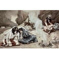 thumbnail image 2 of Tissot, James 14x11 Gold Ornate Wood Framed with Double Matting Museum Art Print Titled - Daughters of Lot, 2 of 4