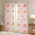 thumbnail image 2 of Manfei Pink Rainbow Black Out Curtains for Child Girl, Kawaii Love Heart Print Curtains Pack of 2 (42x63 Each), Dreamy Princess Bedroom Curtains, Luxury Room Decor, 2 of 6