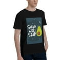 thumbnail image 2 of Bingfone Avocado In Space1 Men'S Loose Fit Short-Sleeve Pocket T-Shirt, 2 of 7