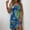 Multicolor, variant on Dolkfu Artistic Dresses for Women Dressy Casual Crew Neck Multicolor Sleeveless Mini Slip Dress Refreshing Abstract Regular Dresses Multicolor,L